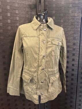 Marrakech / Anthropology Military Army Green Jacket Sz XS